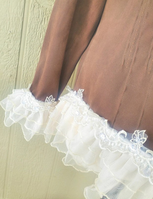 Boho Ruffle Tie Dye Top