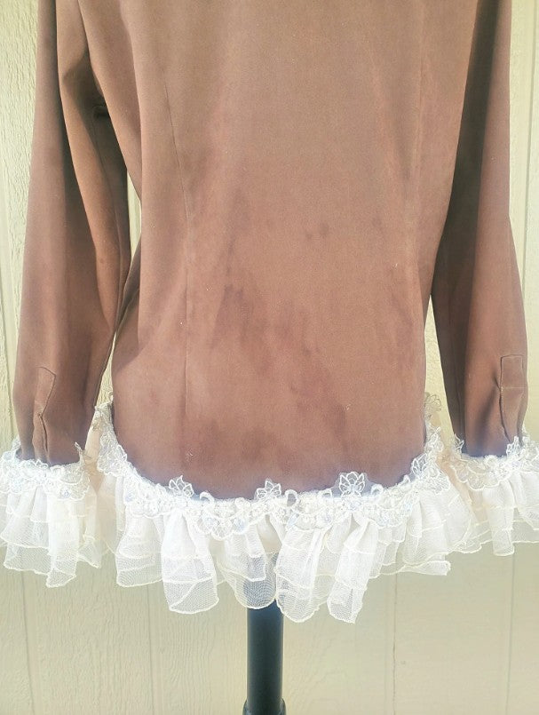 Boho Ruffle Tie Dye Top