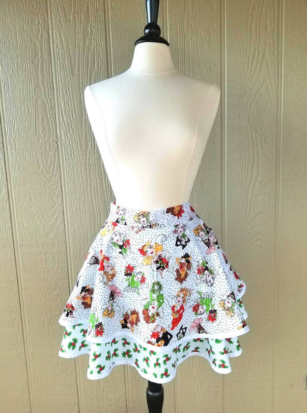 Christmas Angel Vintage Half Apron