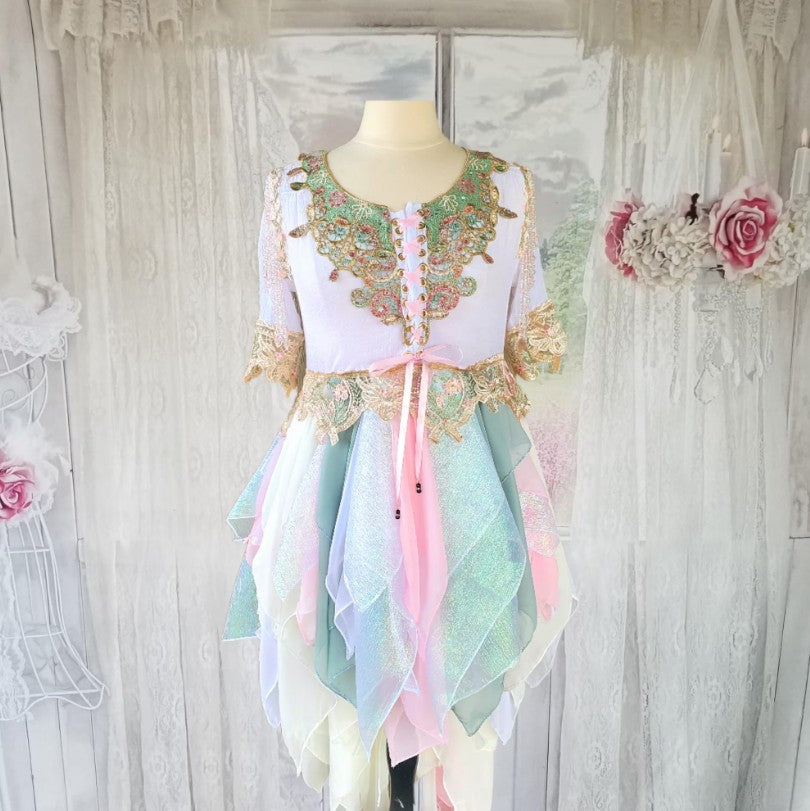Whimsical Handkerchief High Lo Fairy Dress