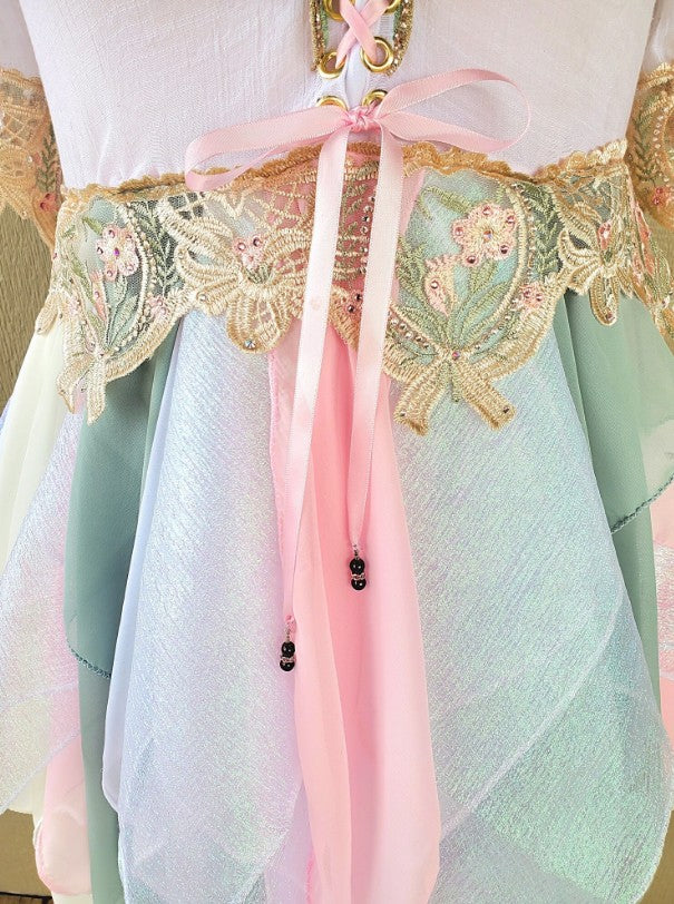 Whimsical Handkerchief High Lo Fairy Dress