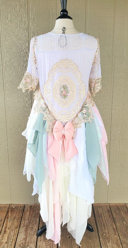 Whimsical Handkerchief High Lo Fairy Dress