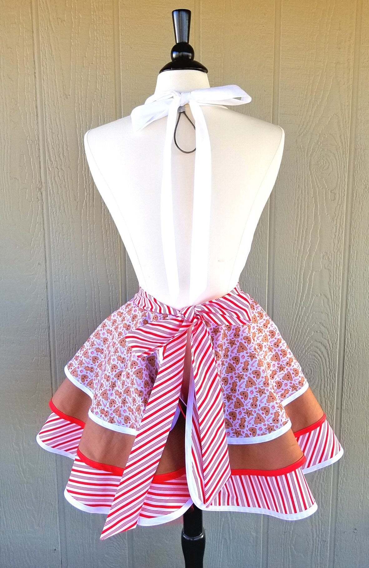 Holiday Gingerbread Retro Apron