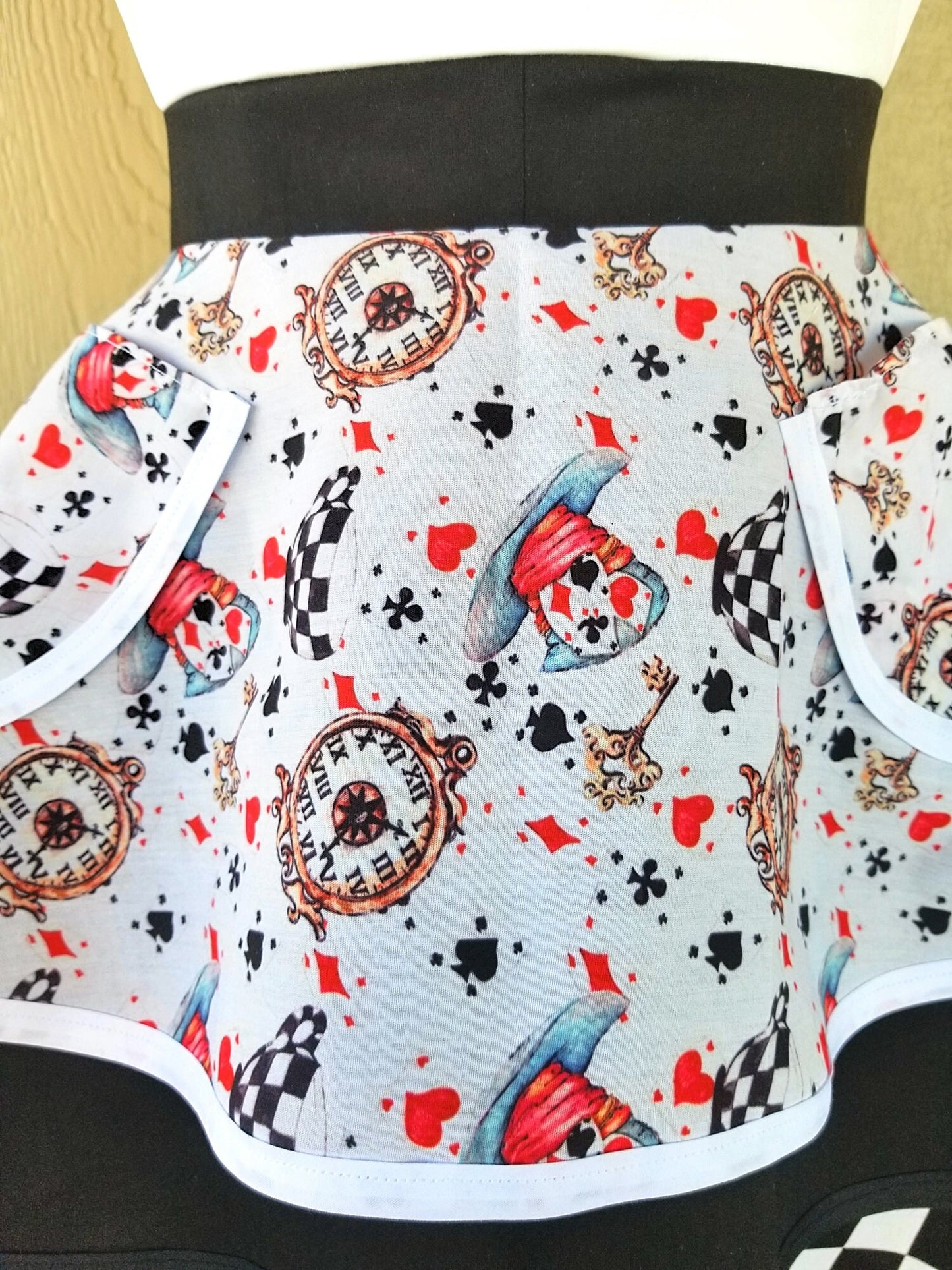 Red Queen Wonderland Inspired Retro Apron