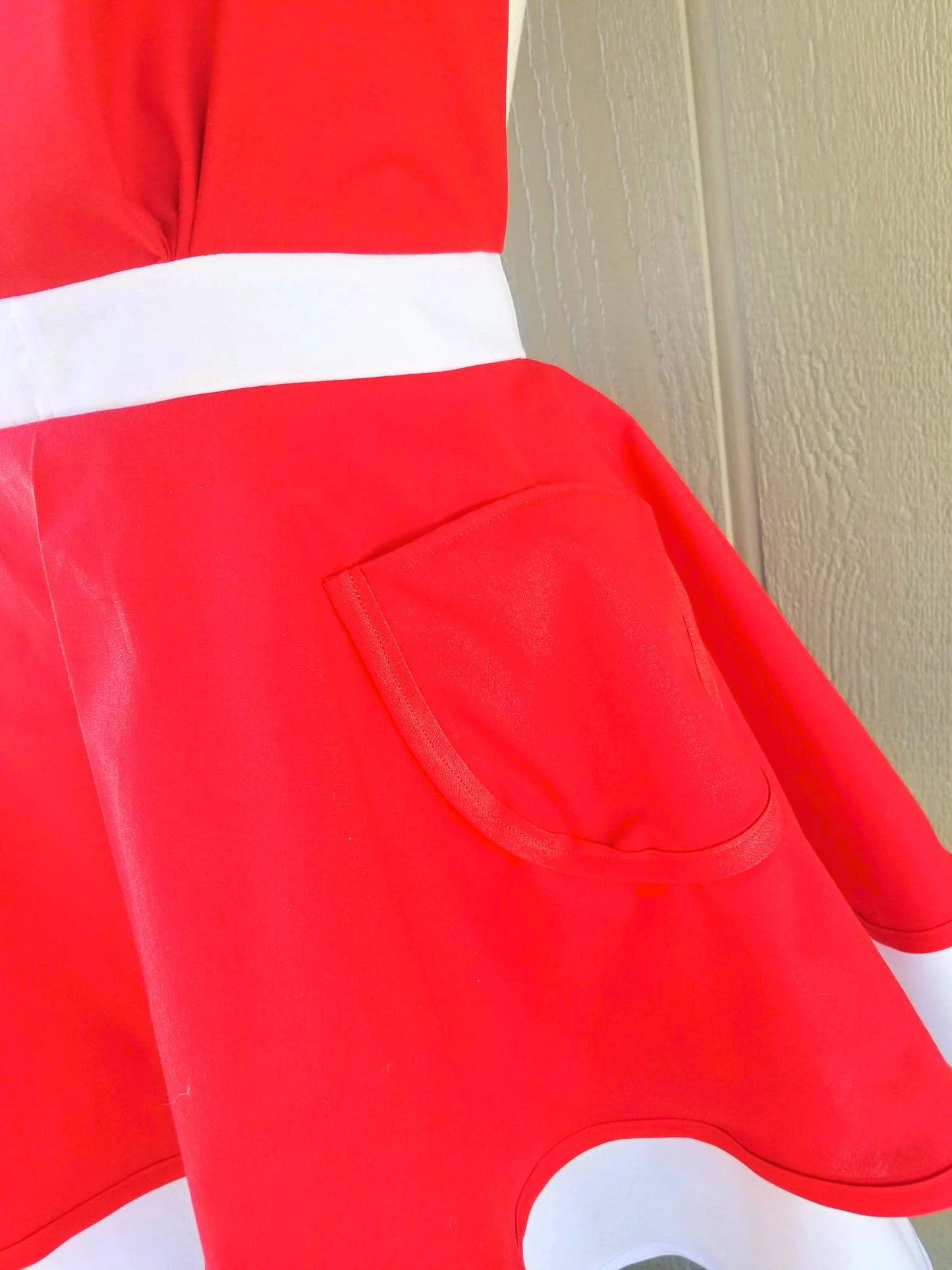 Classic Red White Retro Apron