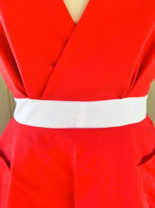 Classic Red White Retro Apron