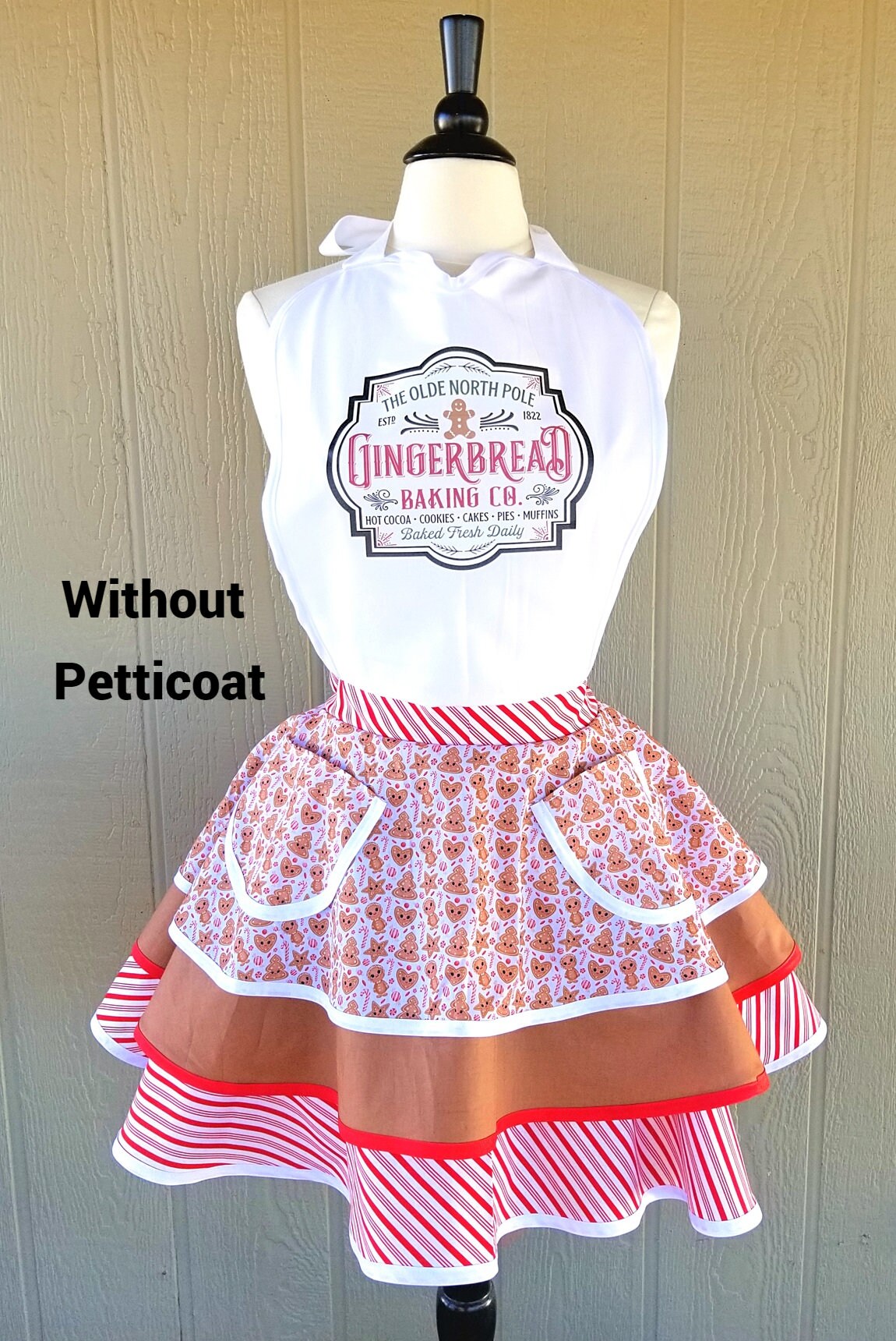 Holiday Gingerbread Retro Apron