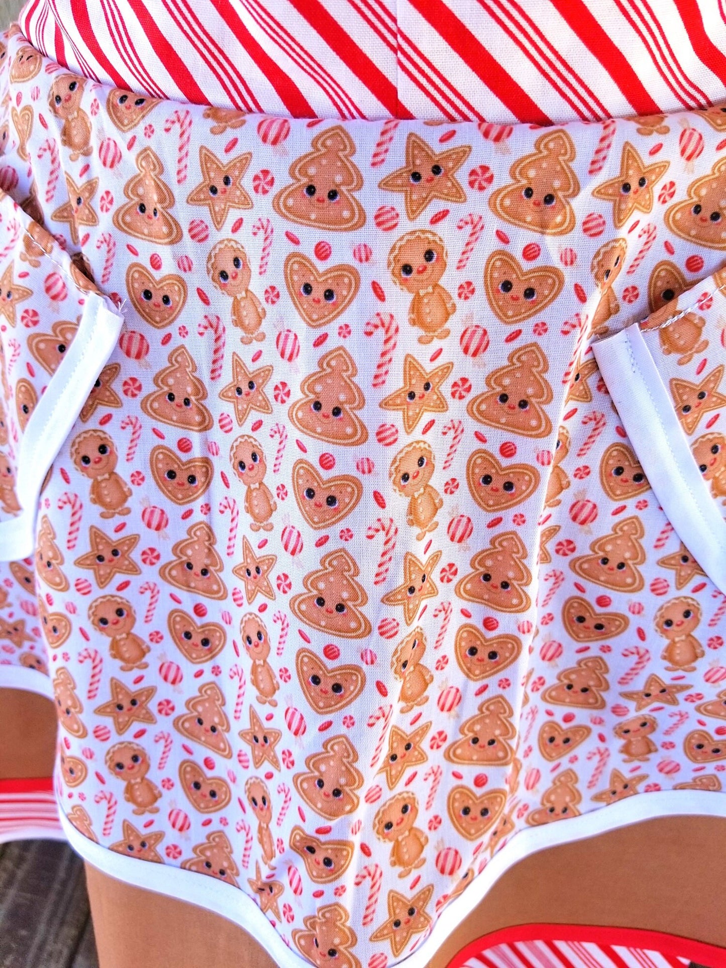 Holiday Gingerbread Retro Apron