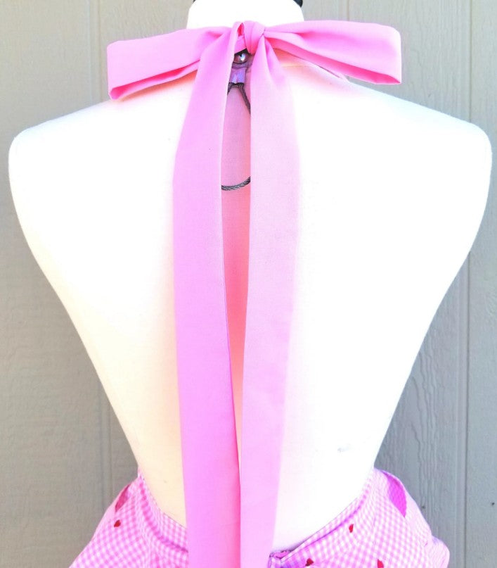Pink Valentines Retro Apron