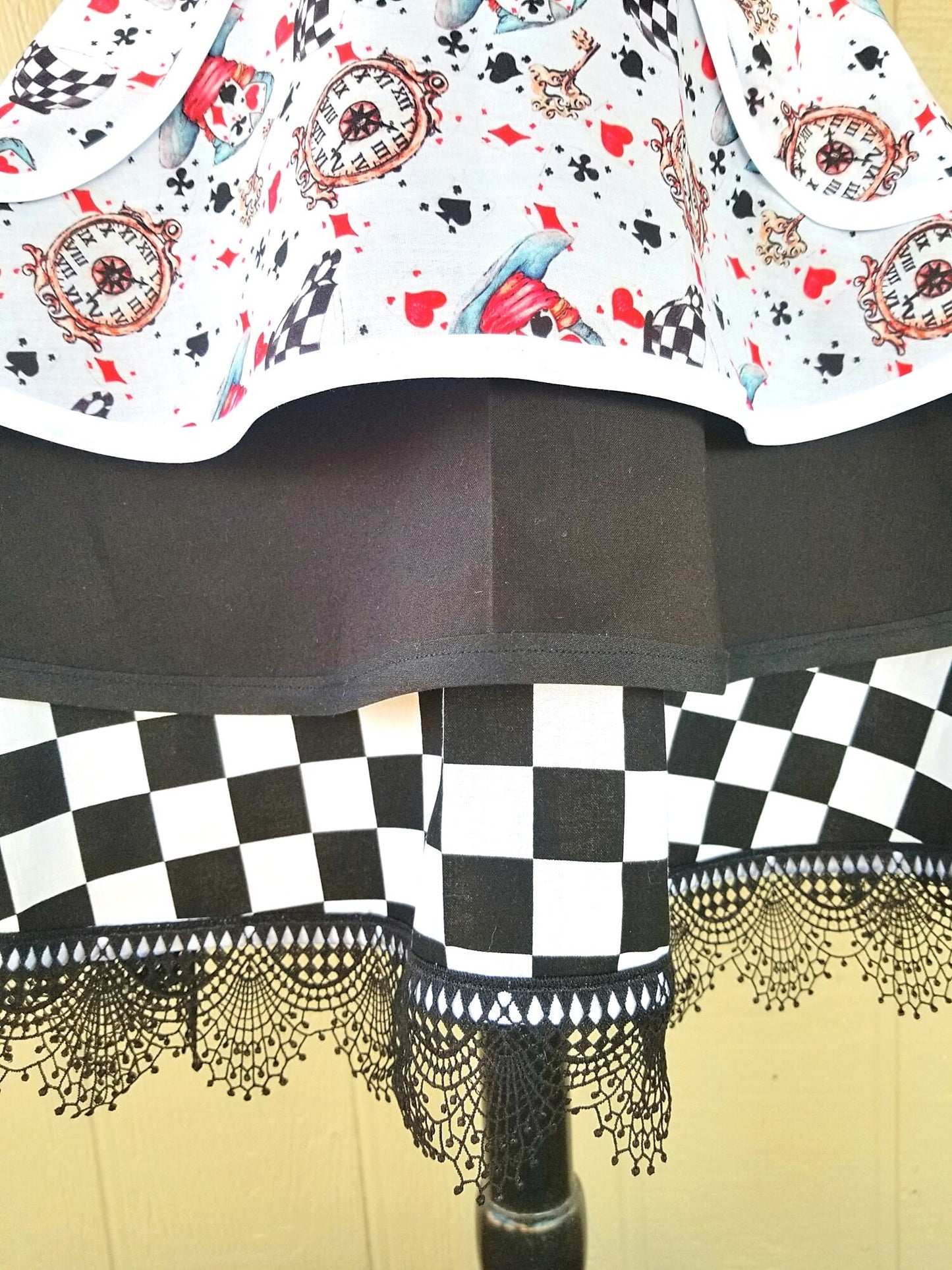 Red Queen Wonderland Inspired Retro Apron
