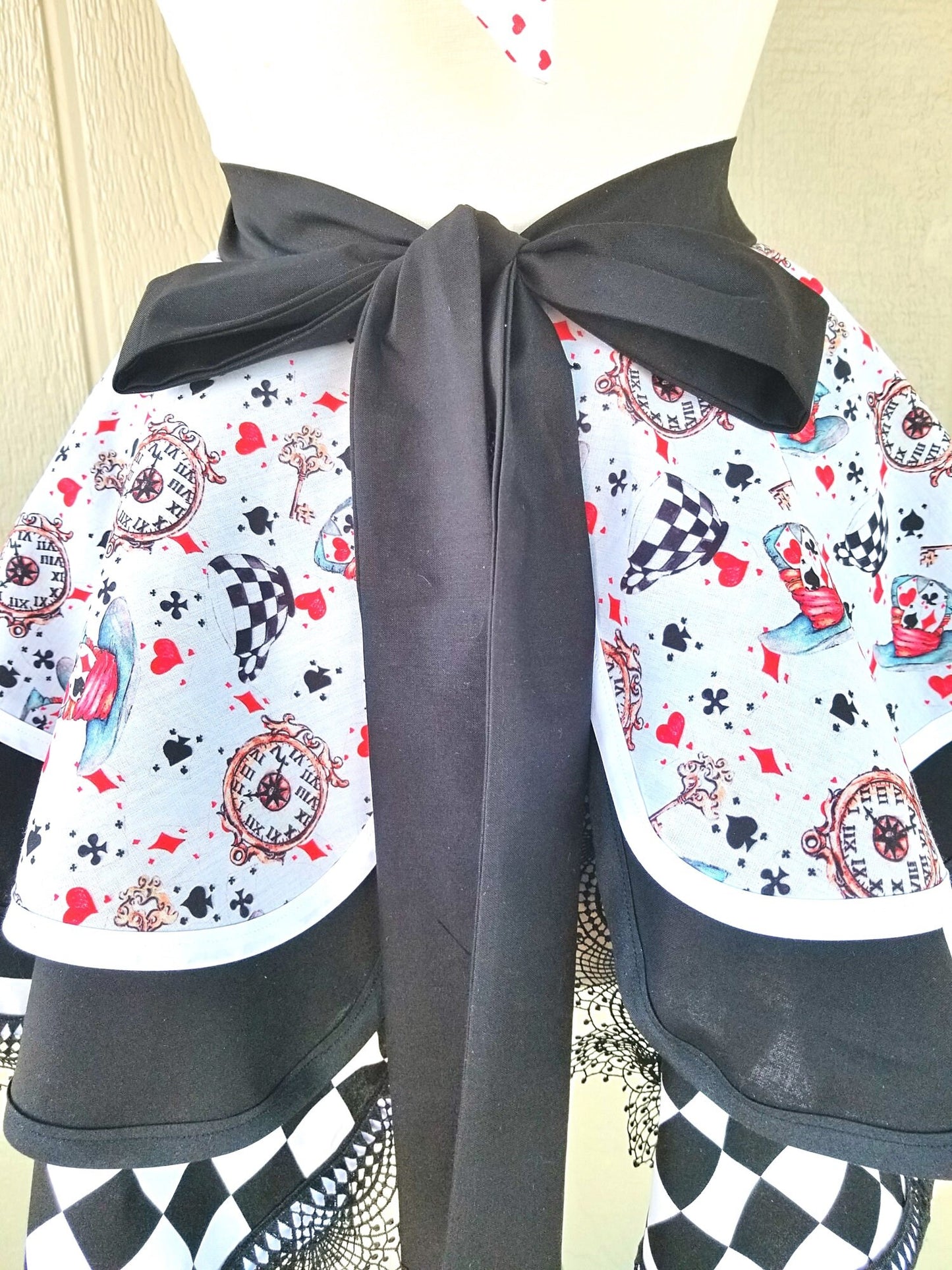 Red Queen Wonderland Inspired Retro Apron