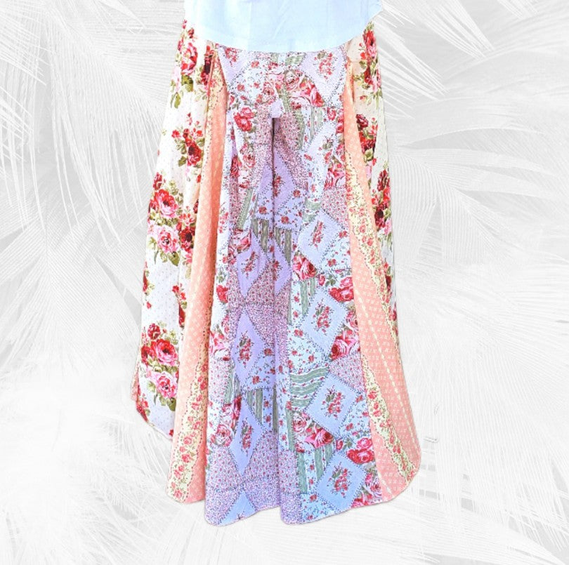 Shabby Chic Floral Palazzo Pants